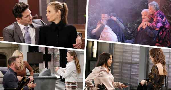 DAYS Week of February 12, 2024: A fire destroyed the Horton house. Johnny and Chanel married. Jada believed Everett was Bobby. Alex told Theresa he did not plan to propose.